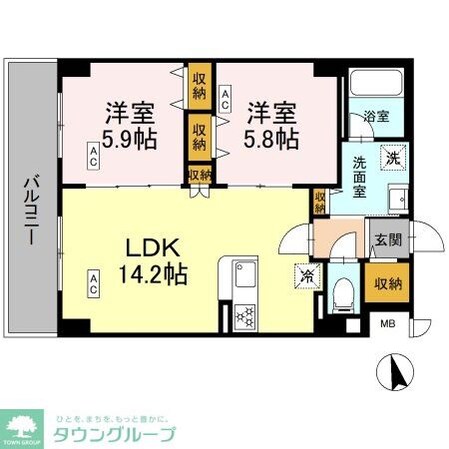 カスタリア西船橋IIの物件間取画像